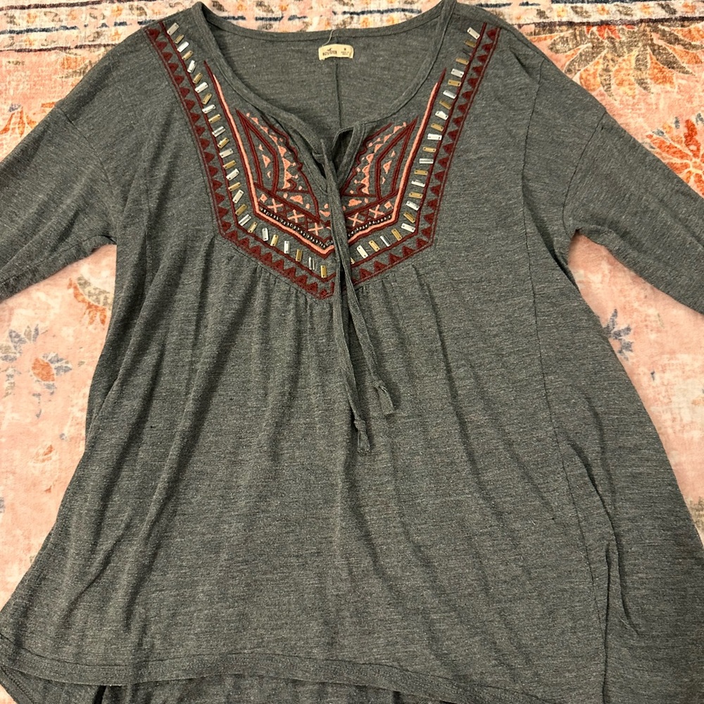Hollister Quarter Sleeve Top